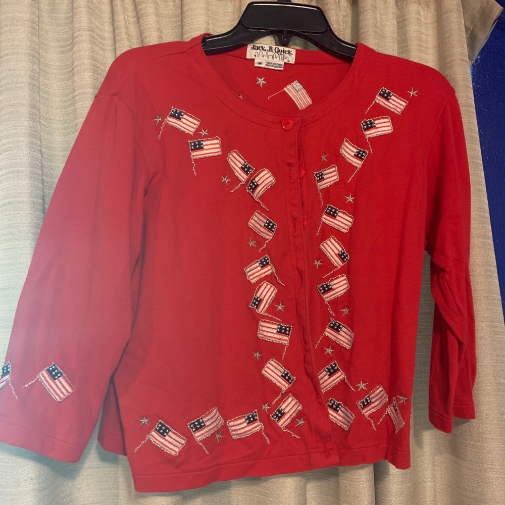 Patriotic cardigan